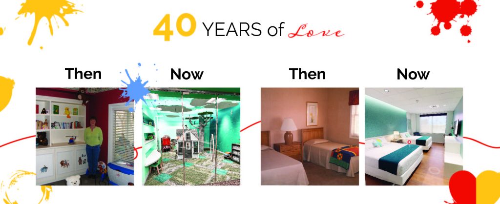 Then vs now - Play room